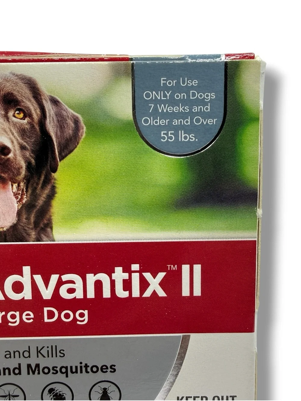 K9 Advantix II XL Dog Flea Tick Mosquito Treatment 2-Month Over 55 lbs 2 Dose